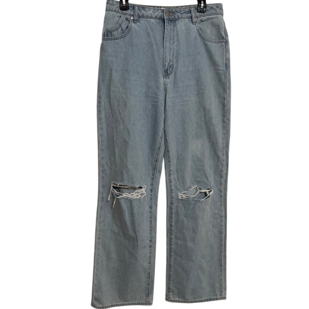 Rolla's Heidi High Rise Loose Straight Jeans Women's size 30 baggy Distressed